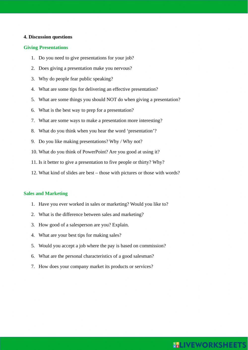 Business presentation - B1