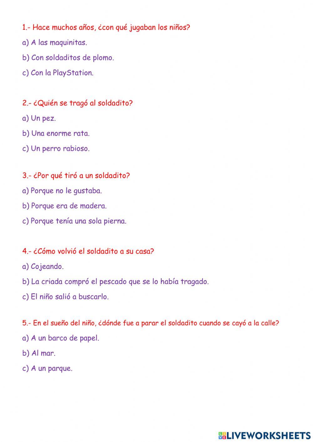 El soldadito de plomo