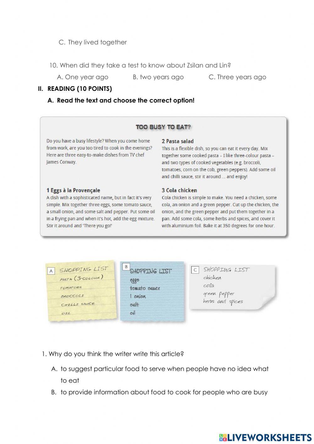 MID-TEST ENGLISH SMT 2