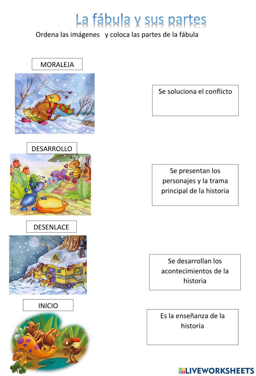 7016456 | La fábula y sus partes | yesenia