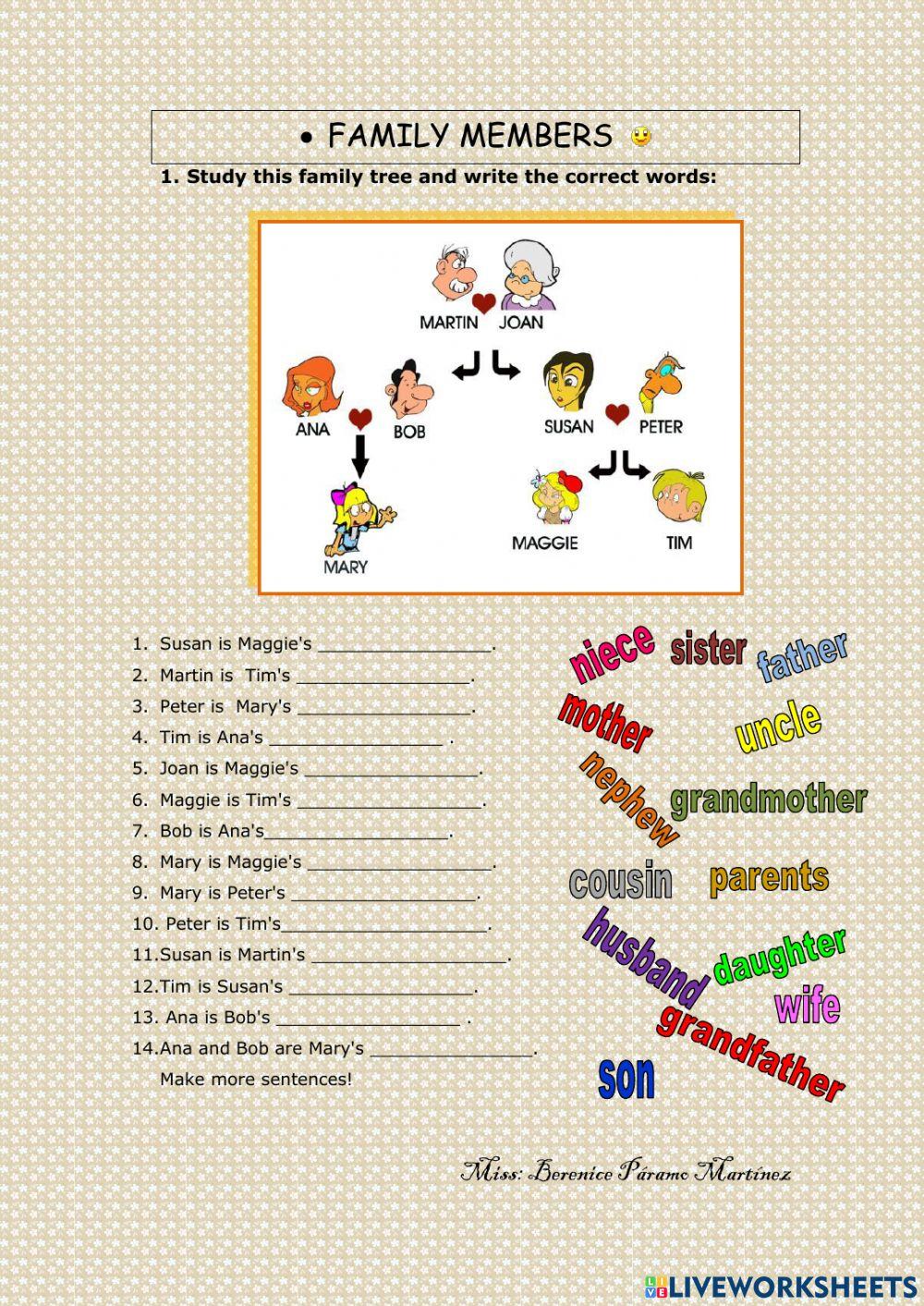 Family Members reading