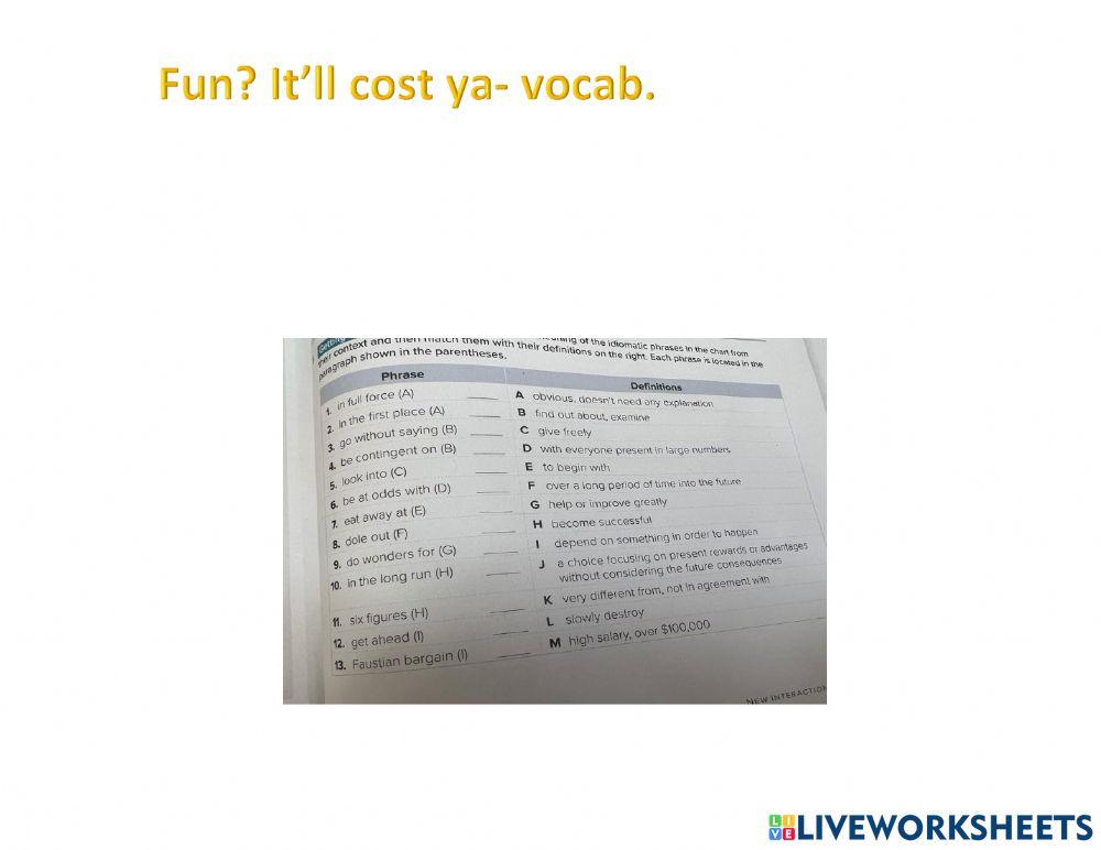 Fun? It’ll cost ya