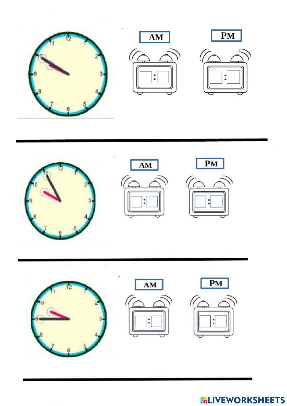 Las horas 1 (metemáticas)