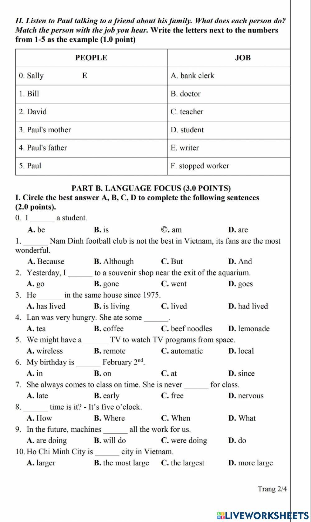 Kiem tra cuoi hoc ky 2 - lop 6