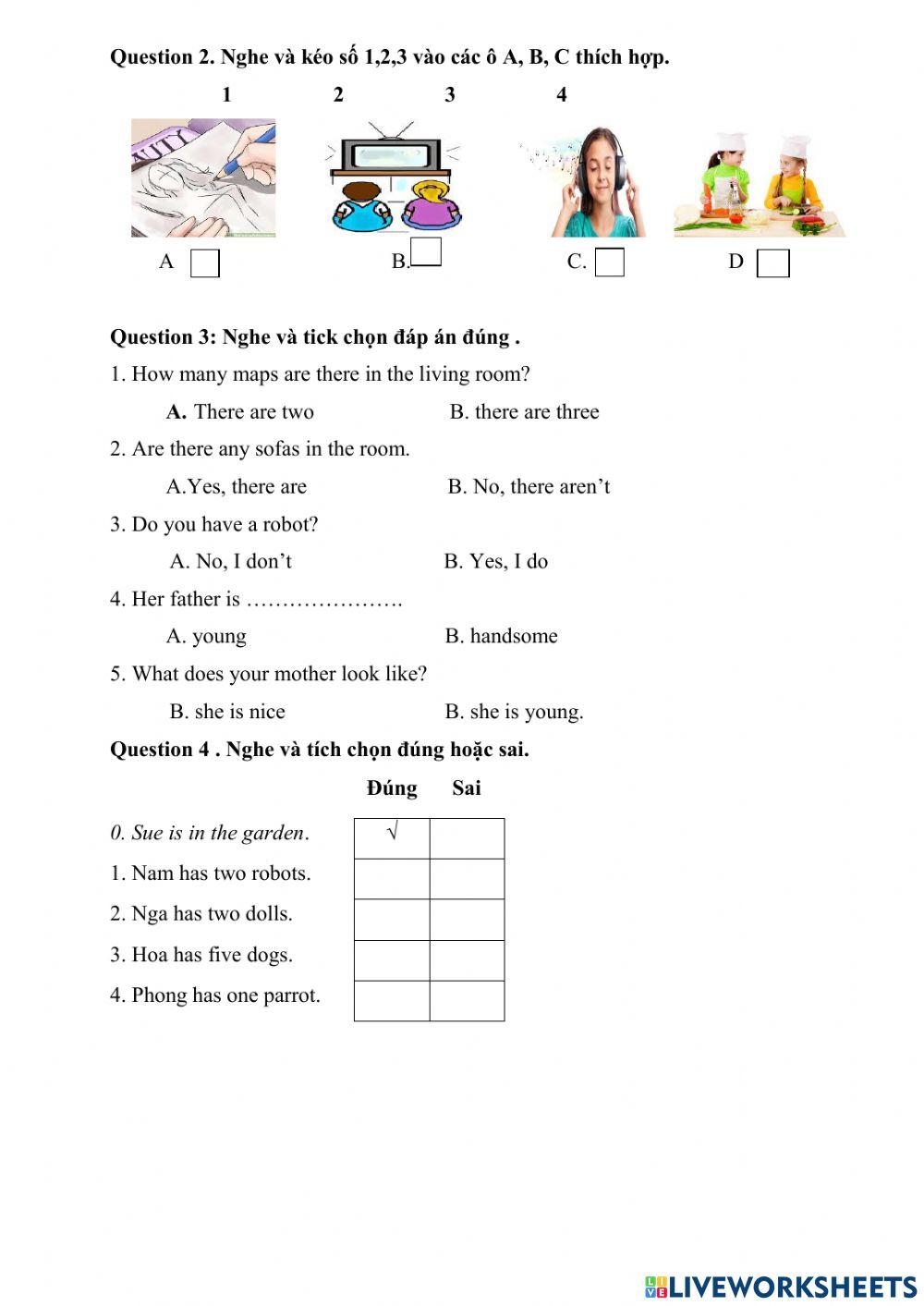 Test second semester 3rd