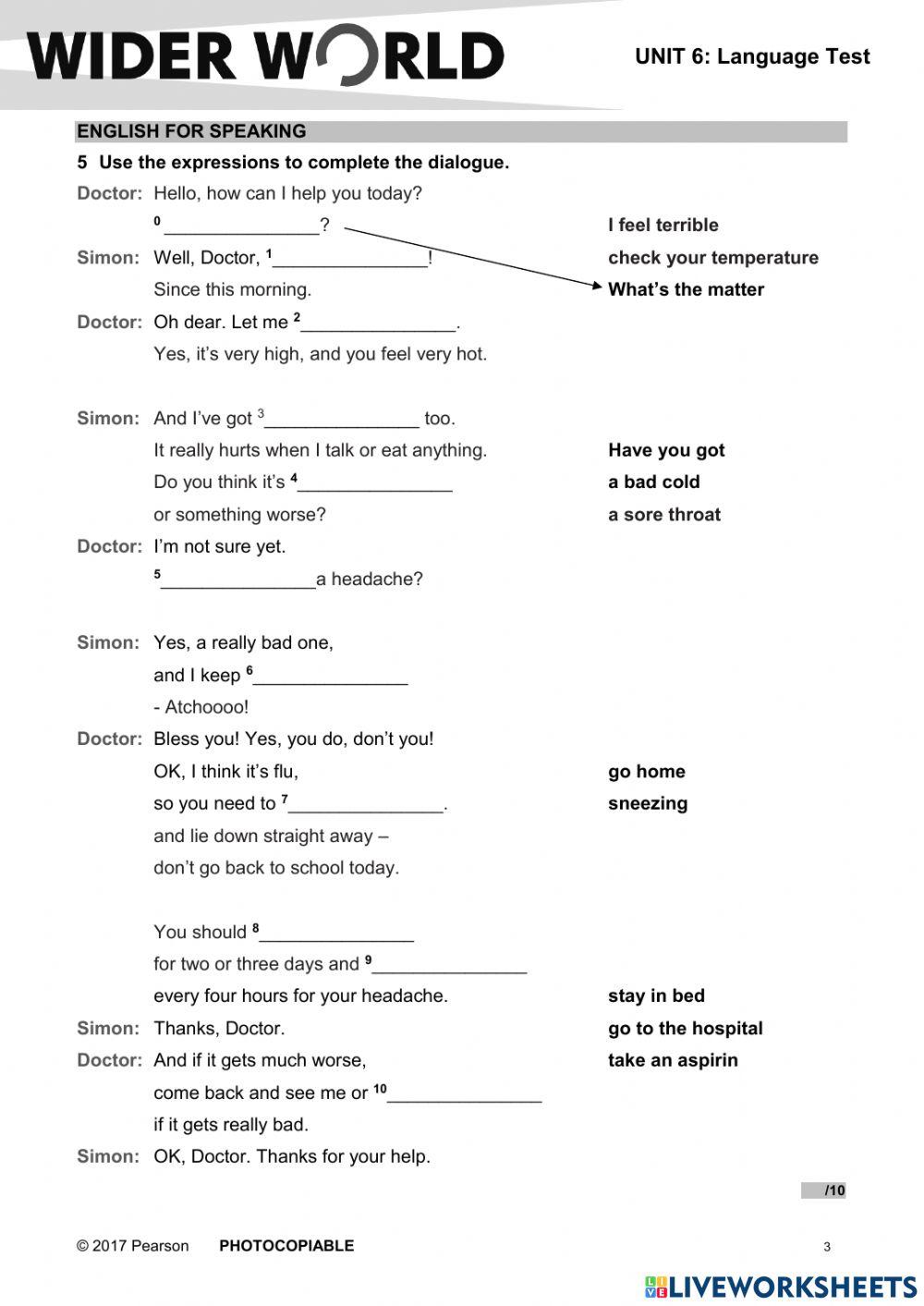 Wider wild sld unit 6 test
