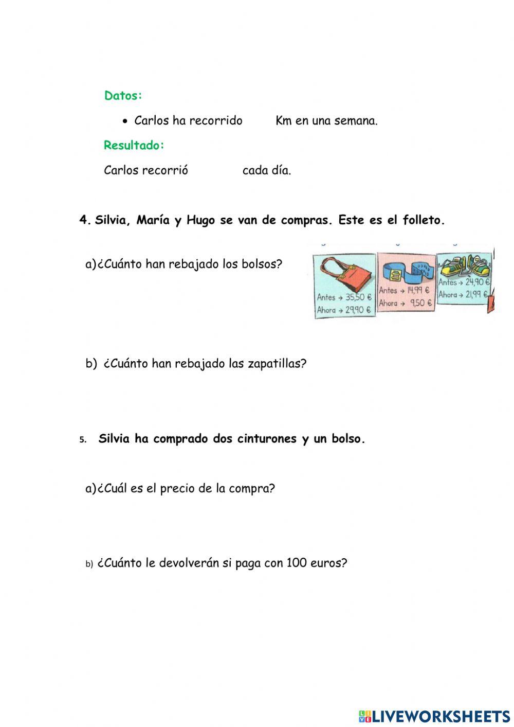 Practicamos con decimales