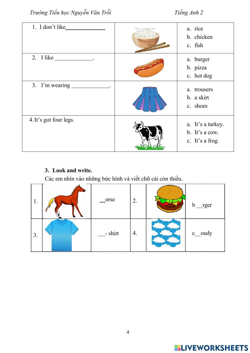 Bài ôn tập học kì 2