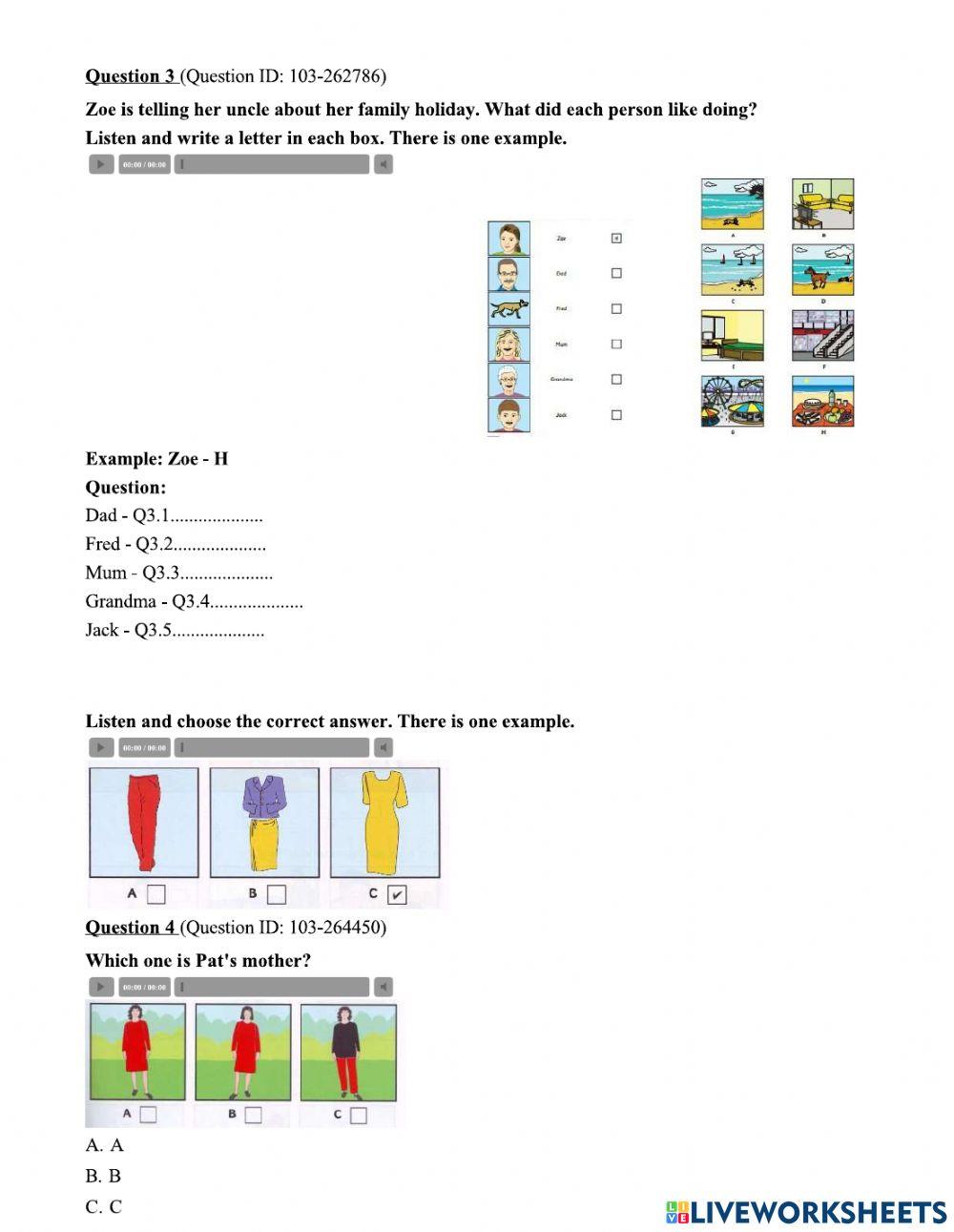 Movers Listening No 1