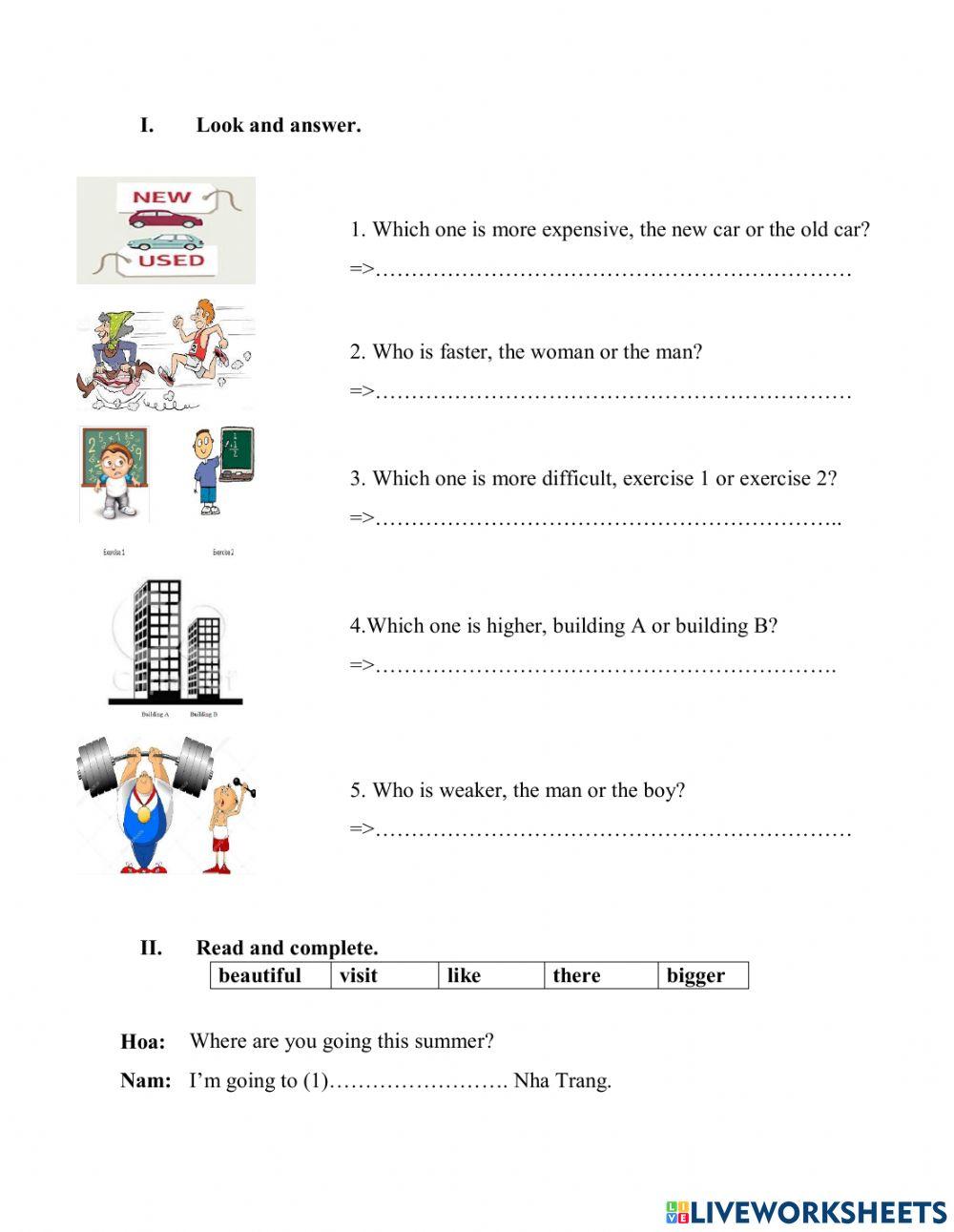 E5.L41.U20.Which one is more exciting, life in the city or life in the countryside.HW