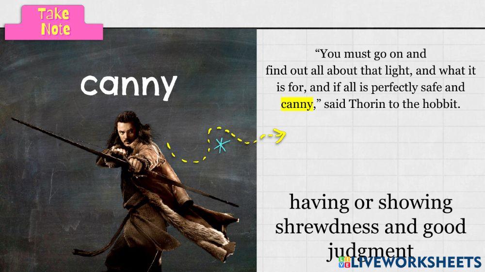 The Hobbit - Vocabulary Chapter 2