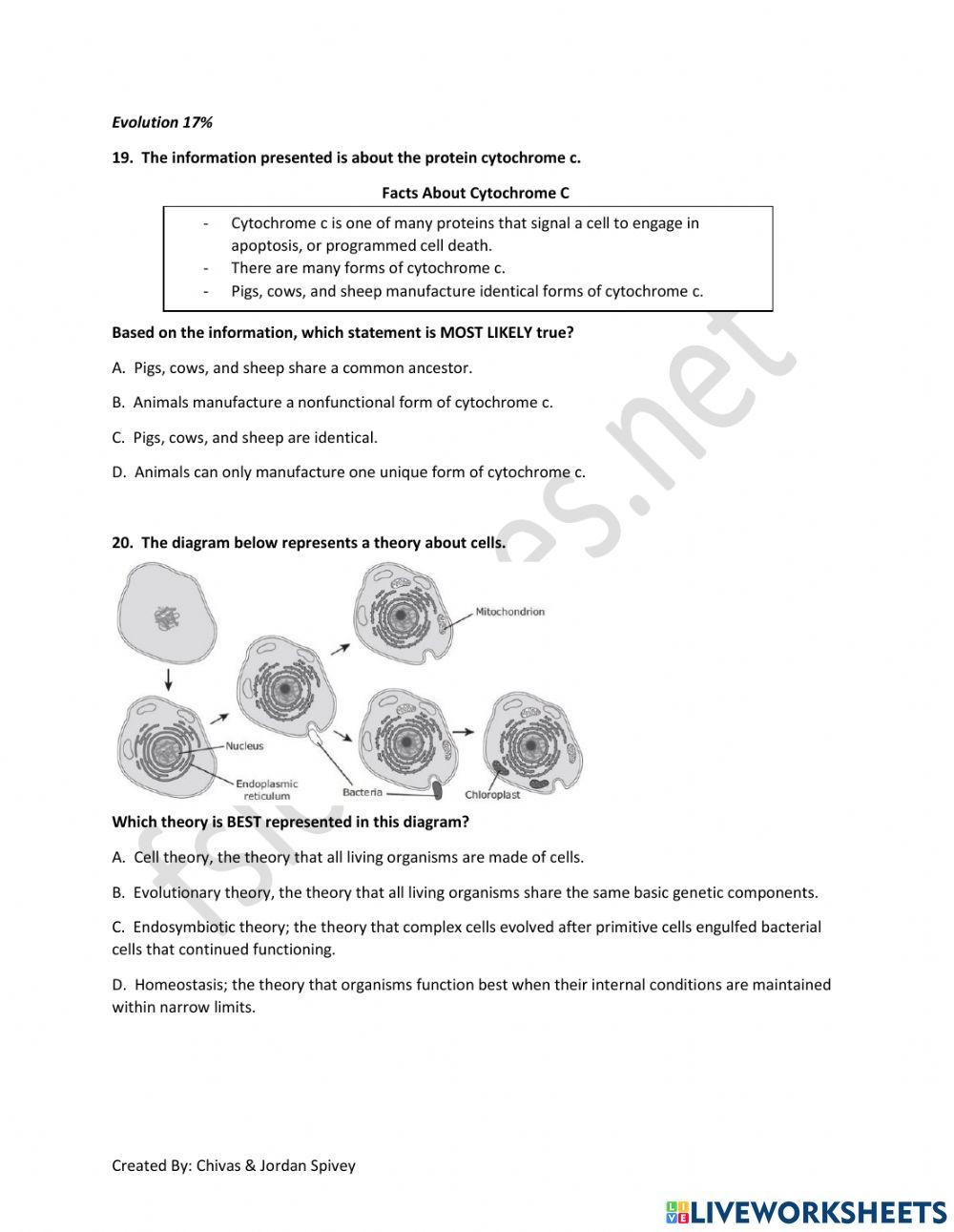 Biology Milestones Benchmark Assessment