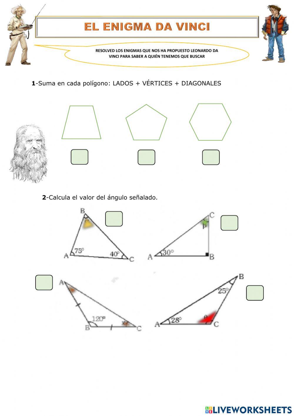 Polígonos - el enigma da vinci