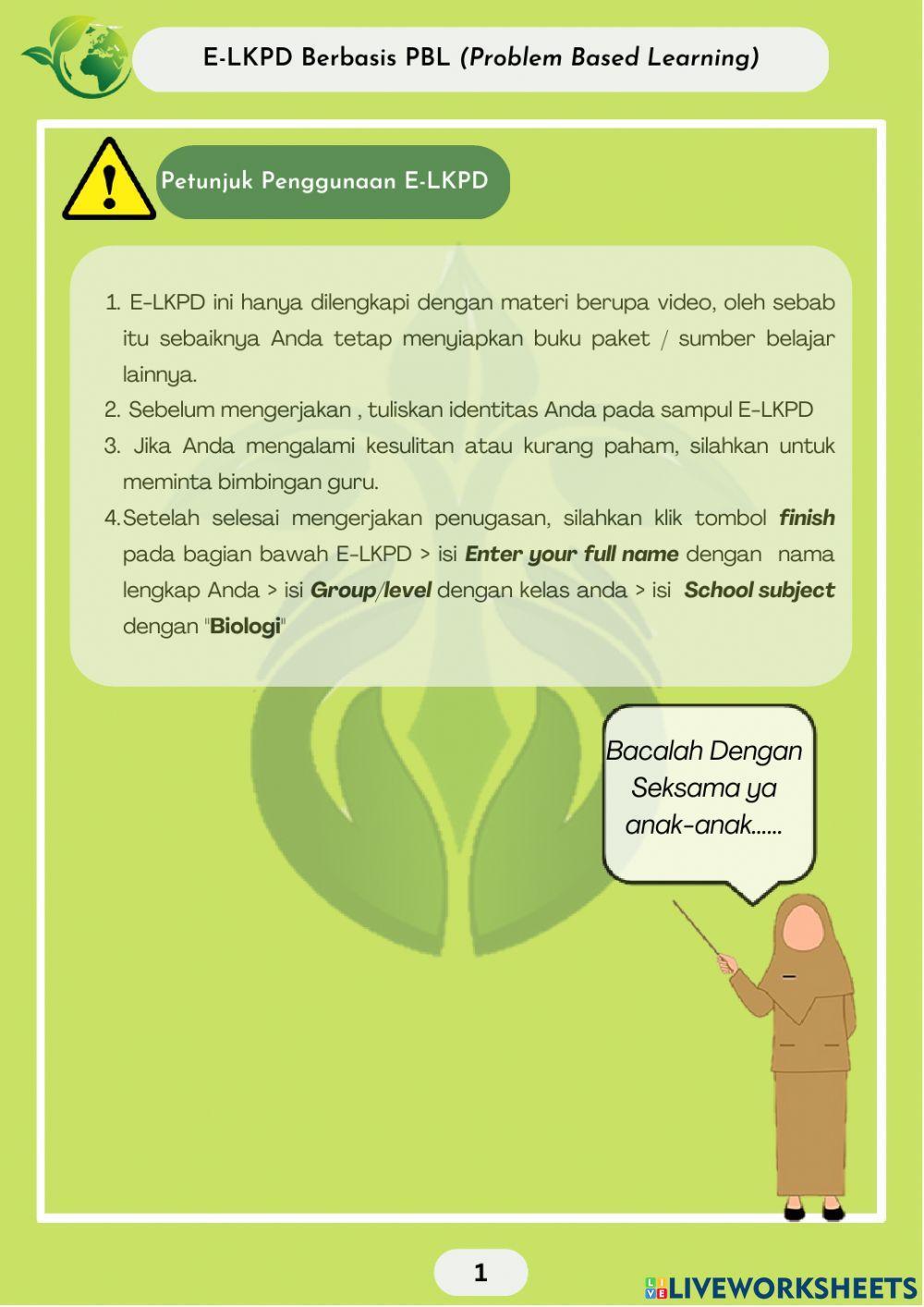 Lkpd pbl fakta&faktor penyebab perubahan lingkungan