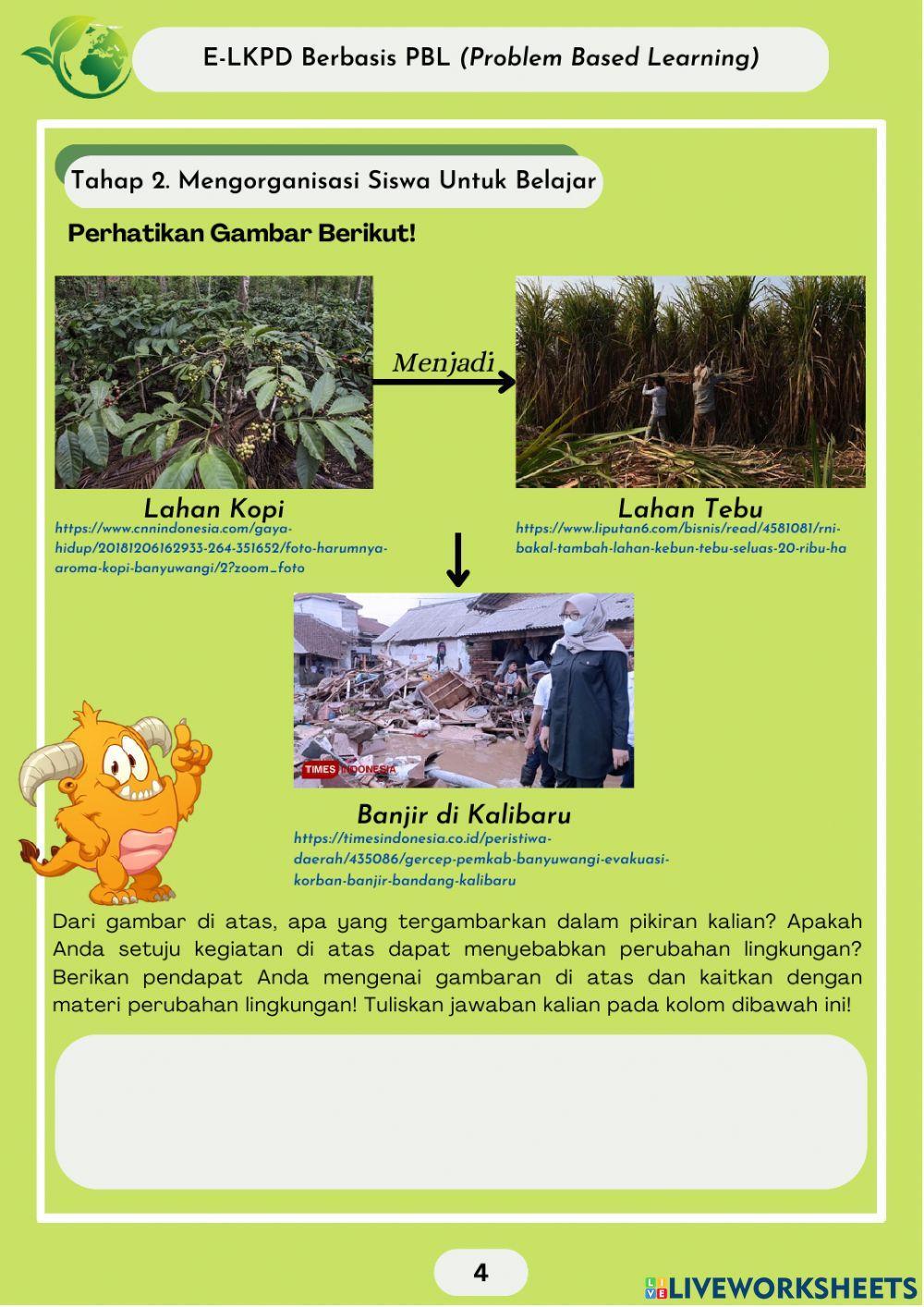 Lkpd pbl fakta&faktor penyebab perubahan lingkungan