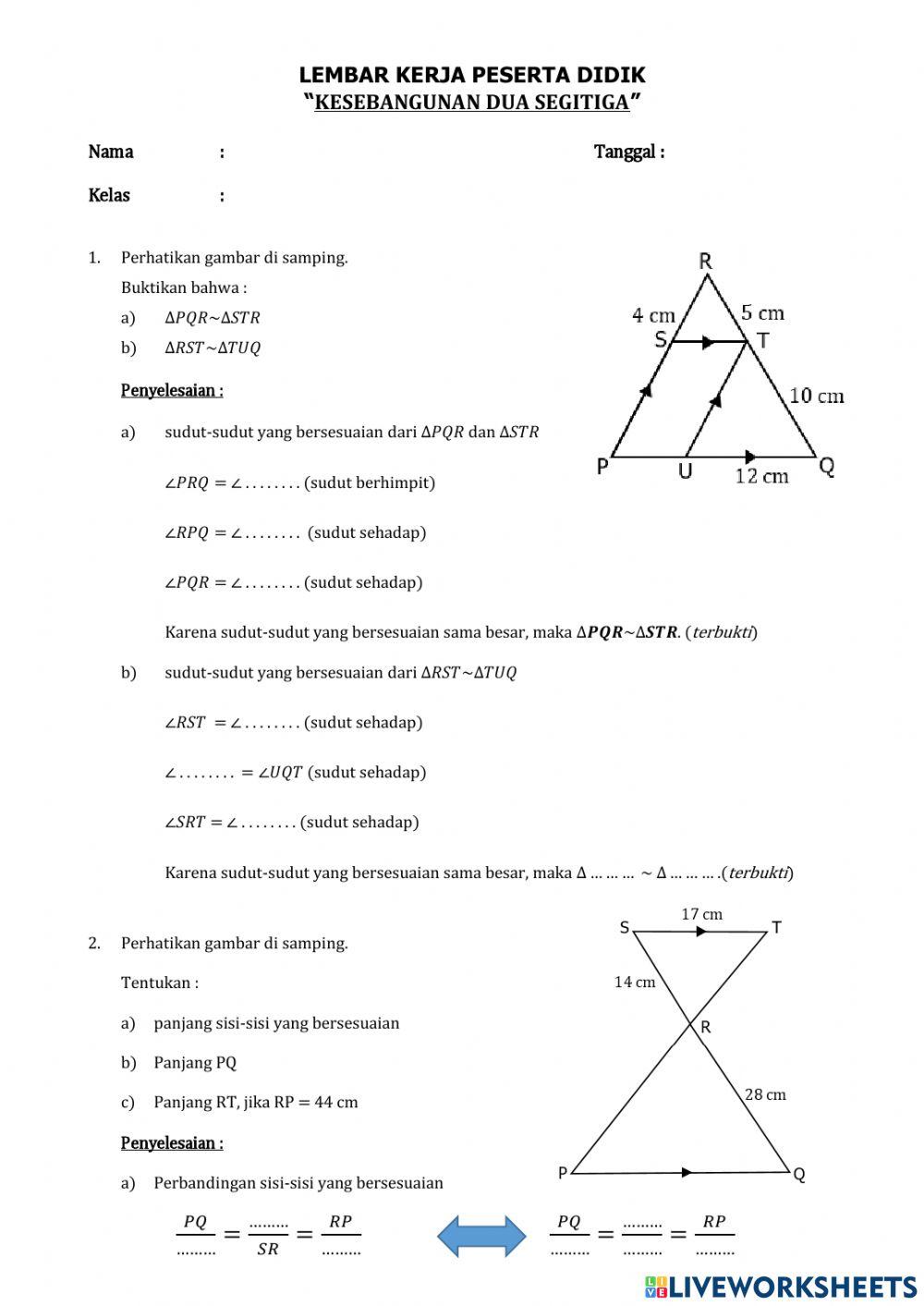 LAPD - Kesebangunan 2 Segitiga