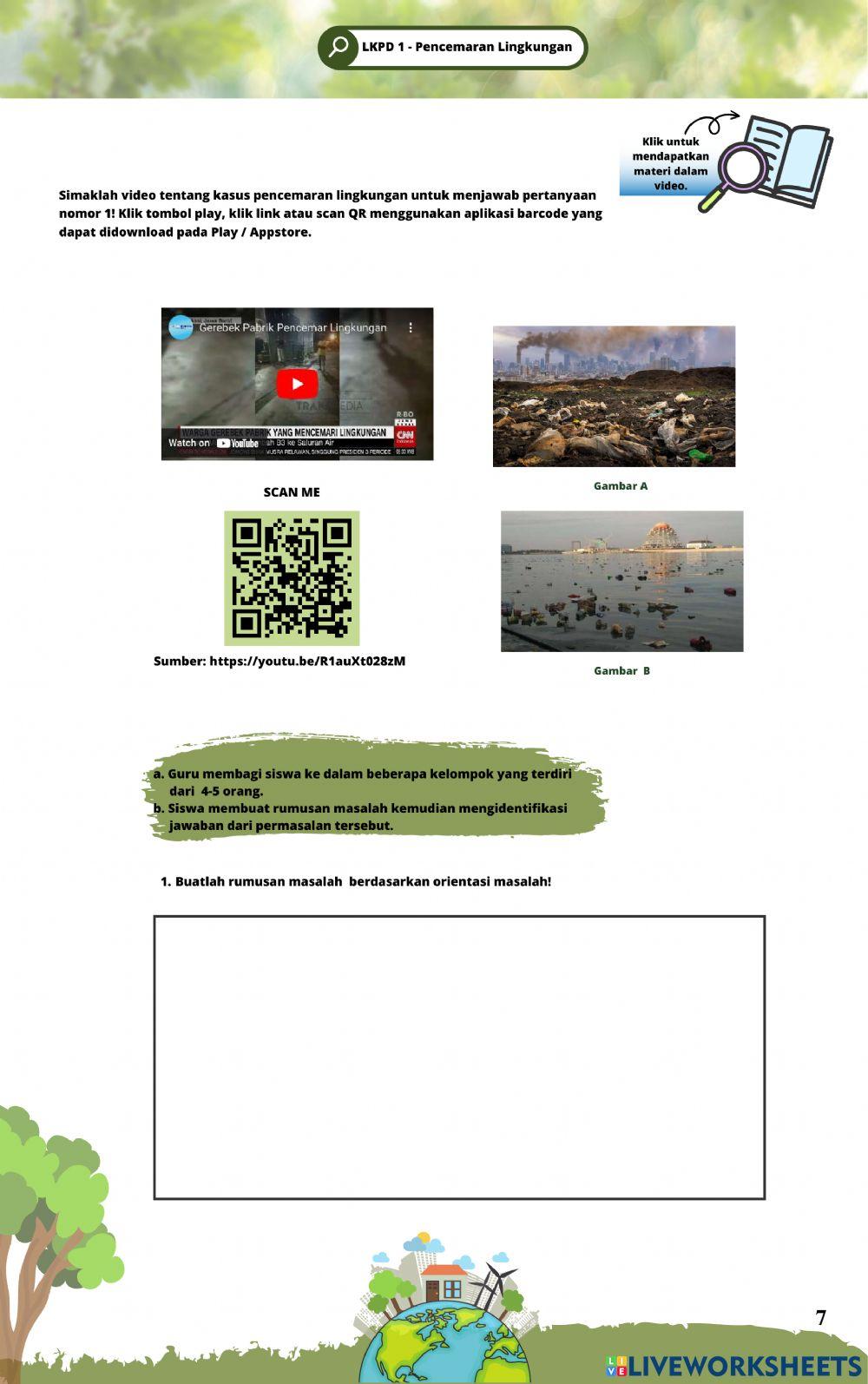 E-Lkpd perubahan lingkungan