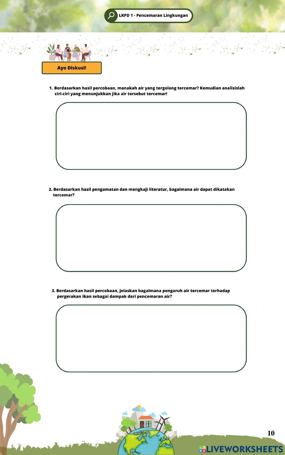 E-Lkpd perubahan lingkungan