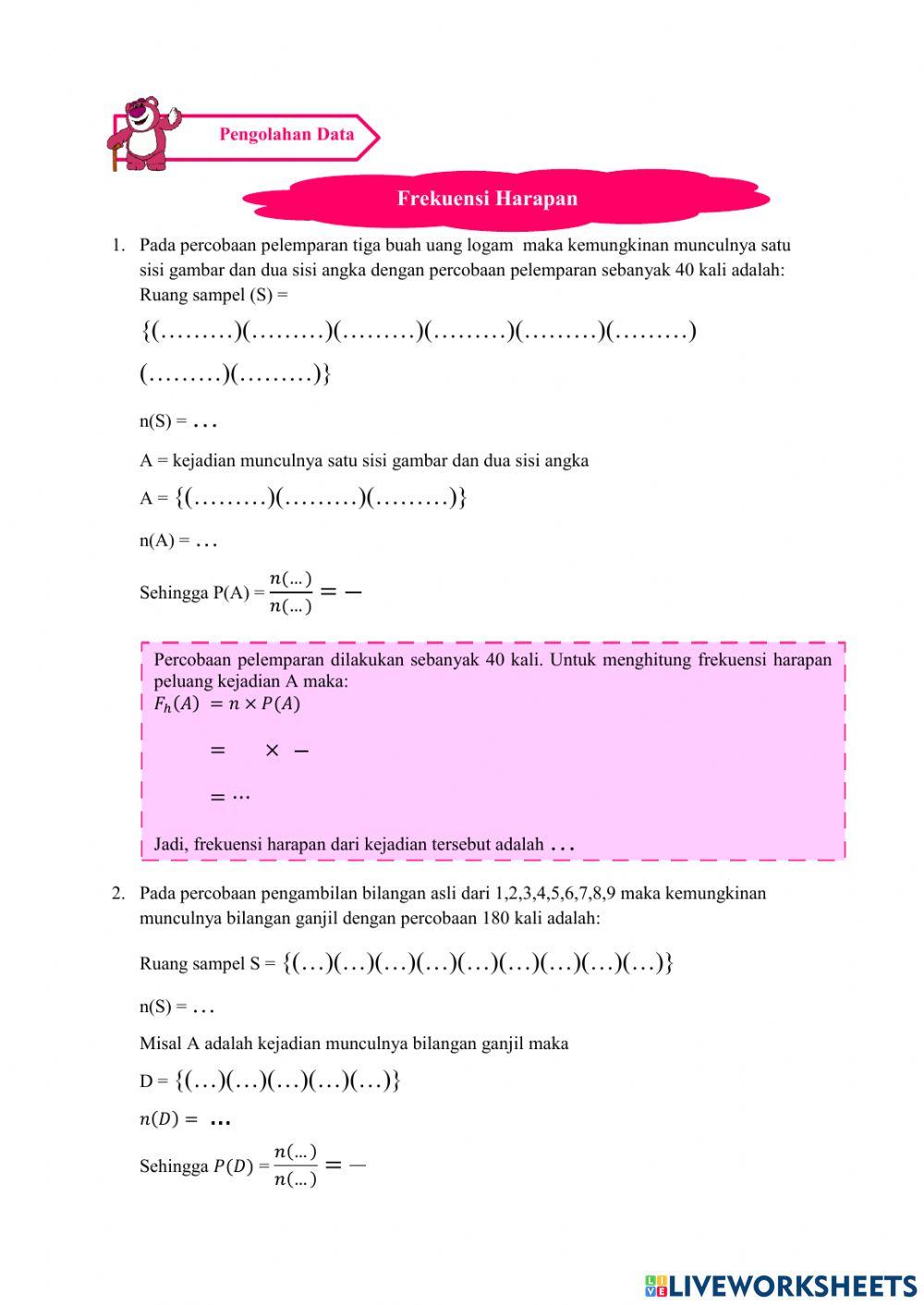Frekuensi Harapan Peluang