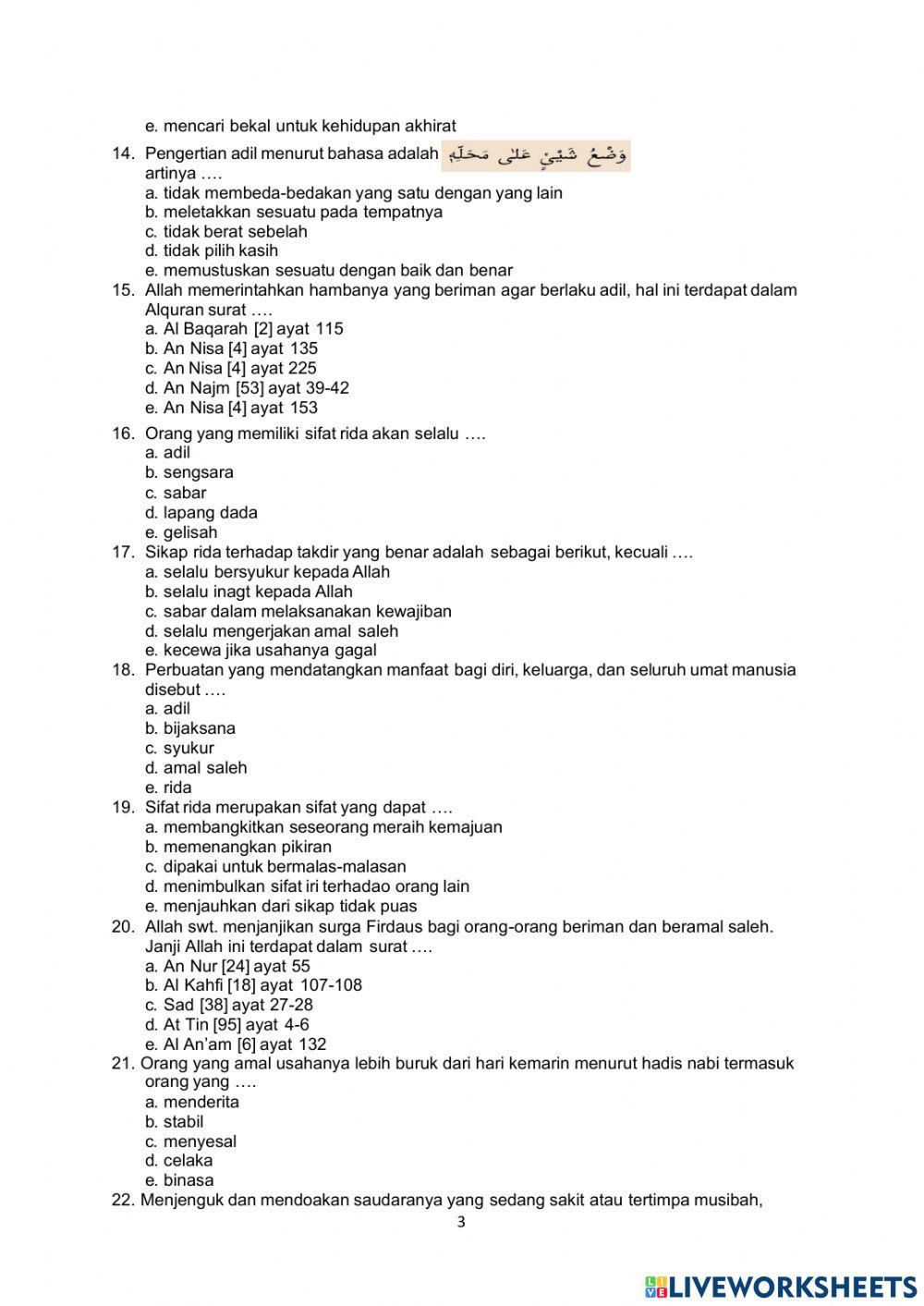 Pendidikan agama islam