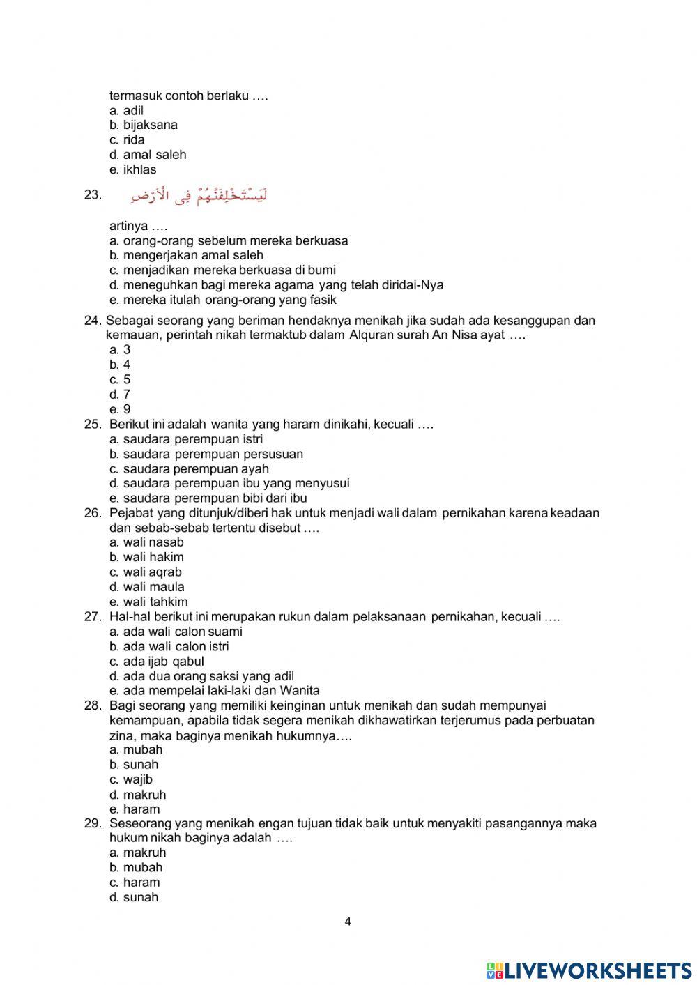 Pendidikan agama islam