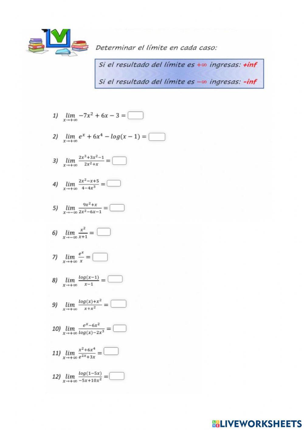 Límites infinito