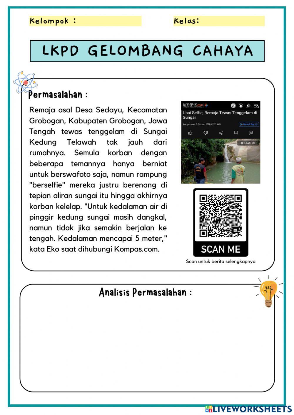 LKPD Pembiasan Gelombang Cahaya