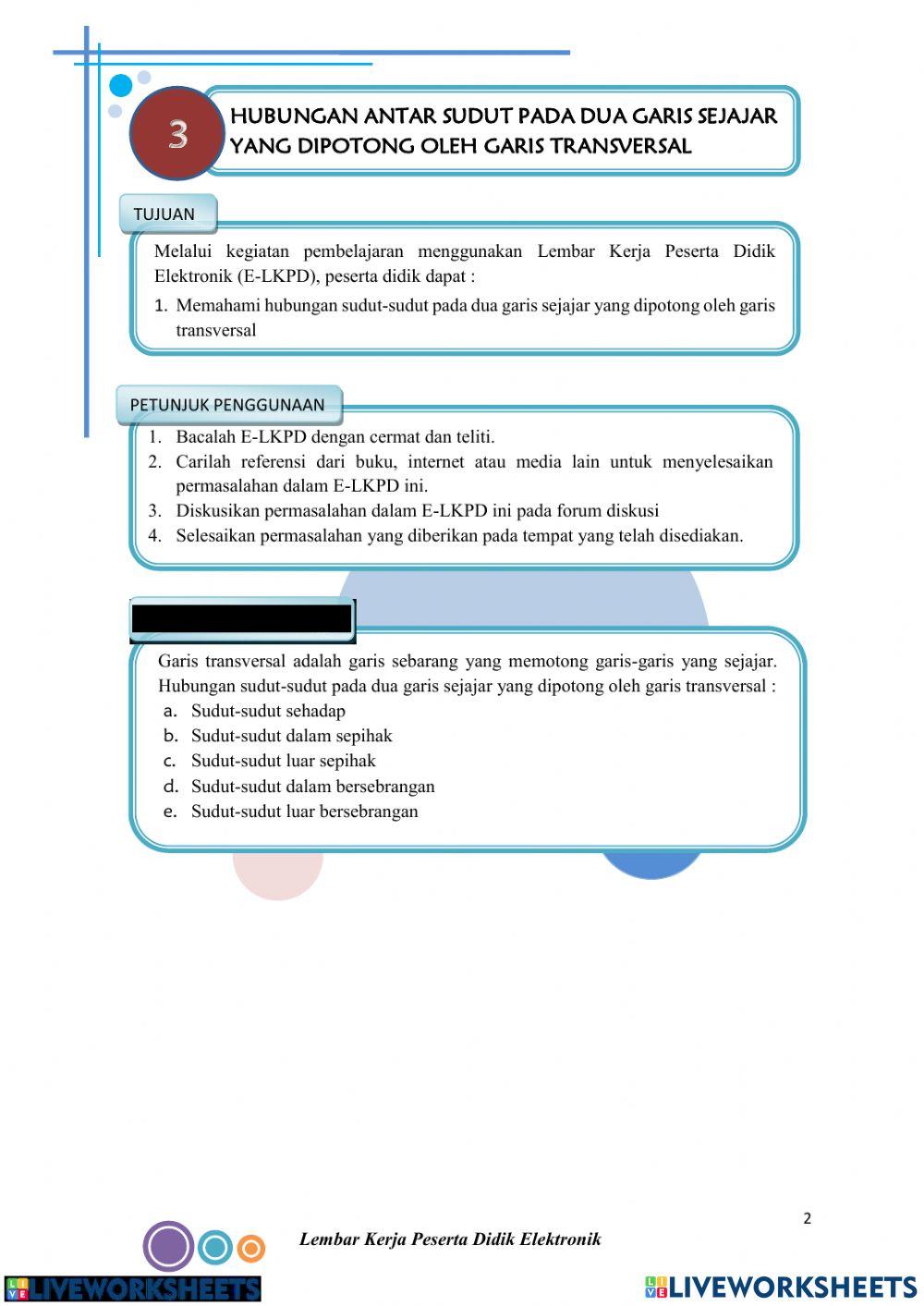 Hubungan Antar Sudut