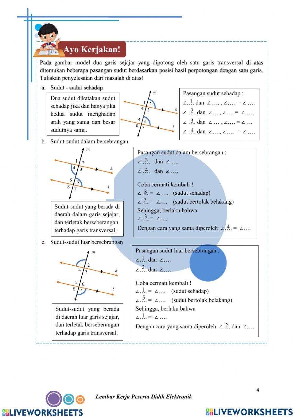 Hubungan Antar Sudut