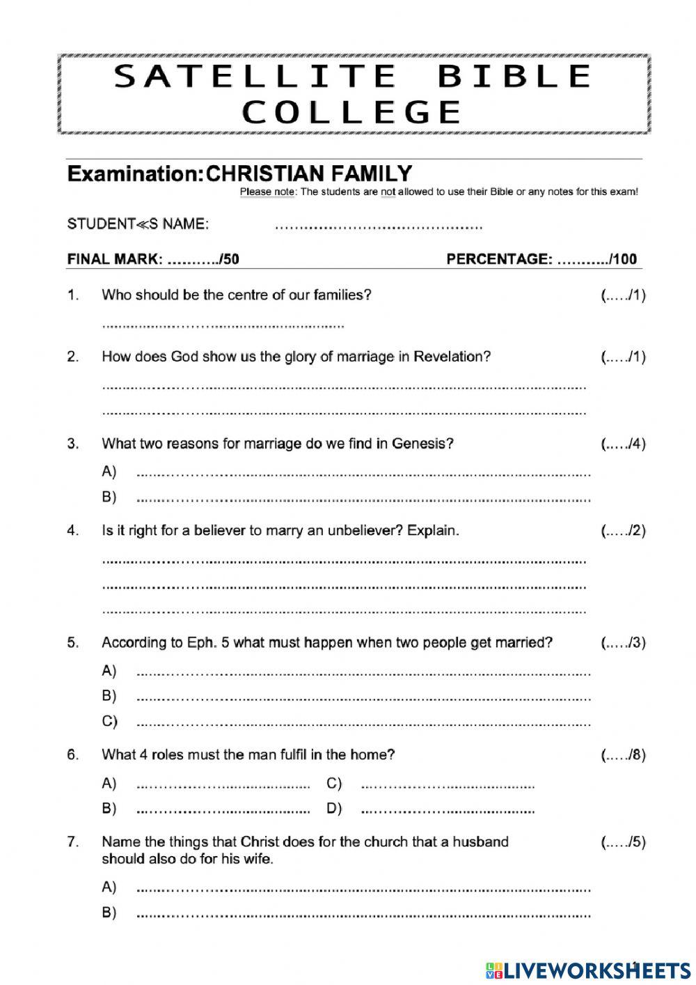 Exam Book-7 English