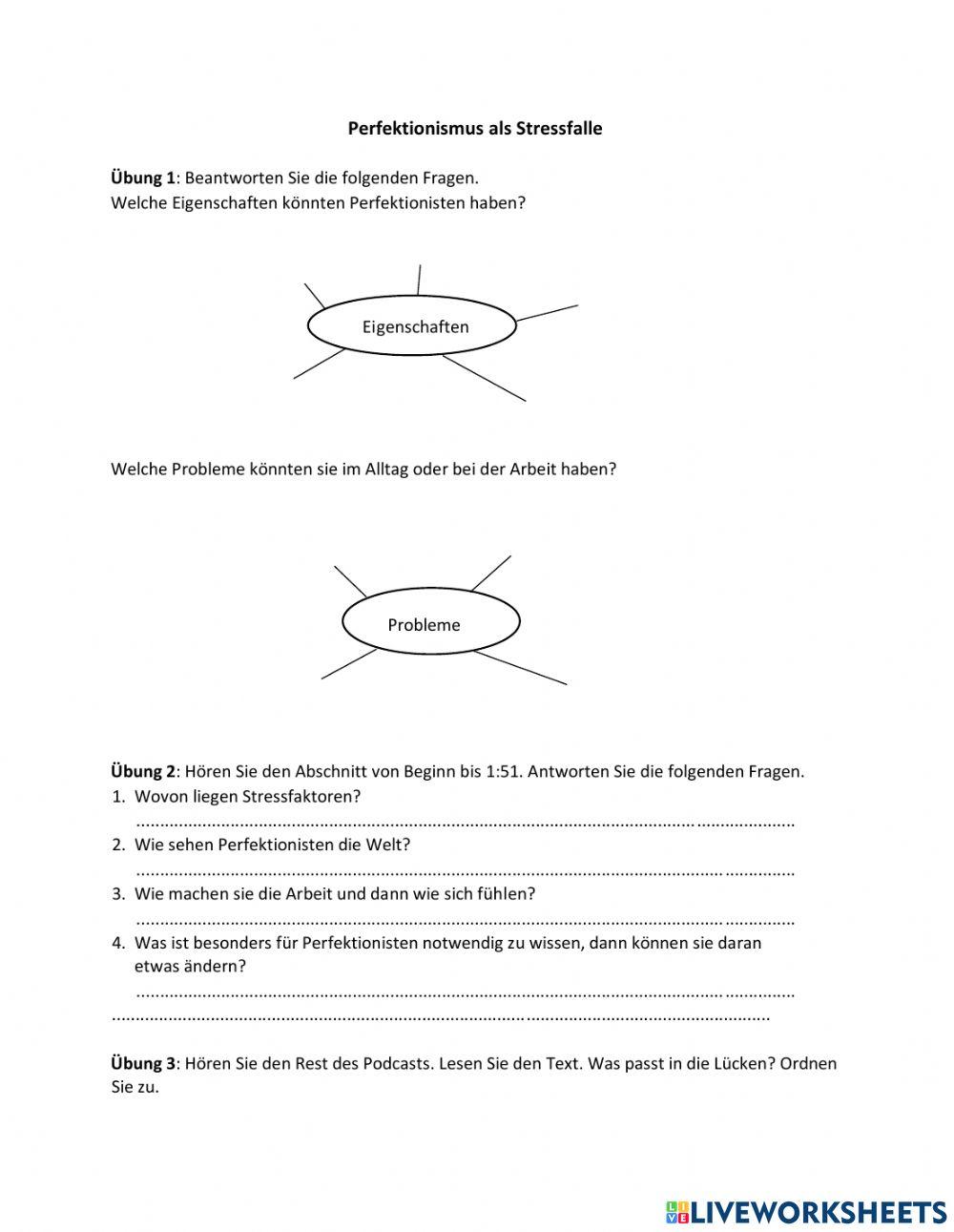 Perfektionismus als Stressfalle