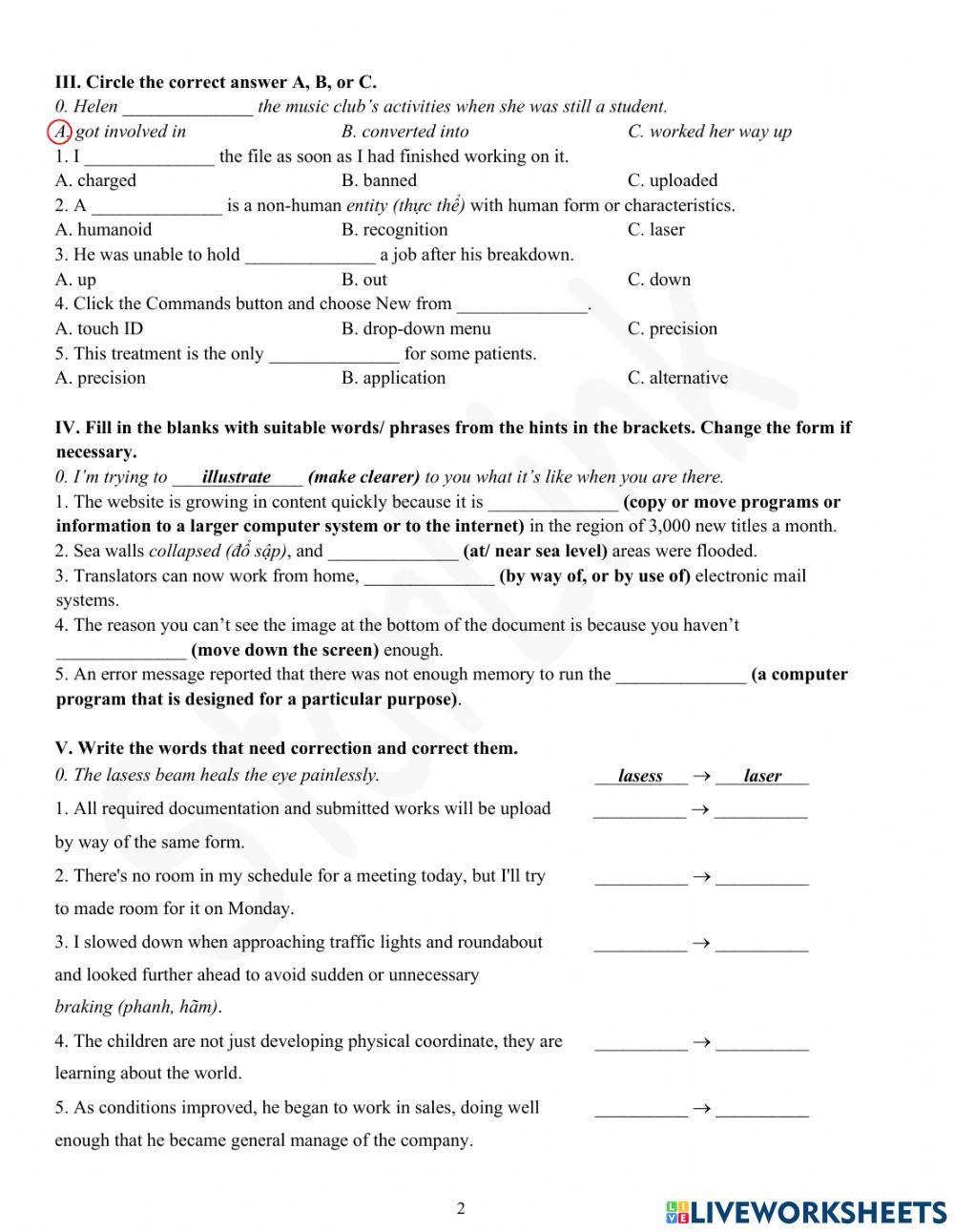 Foreign Teacher-S7-Week 31-U9-Vocab Revision