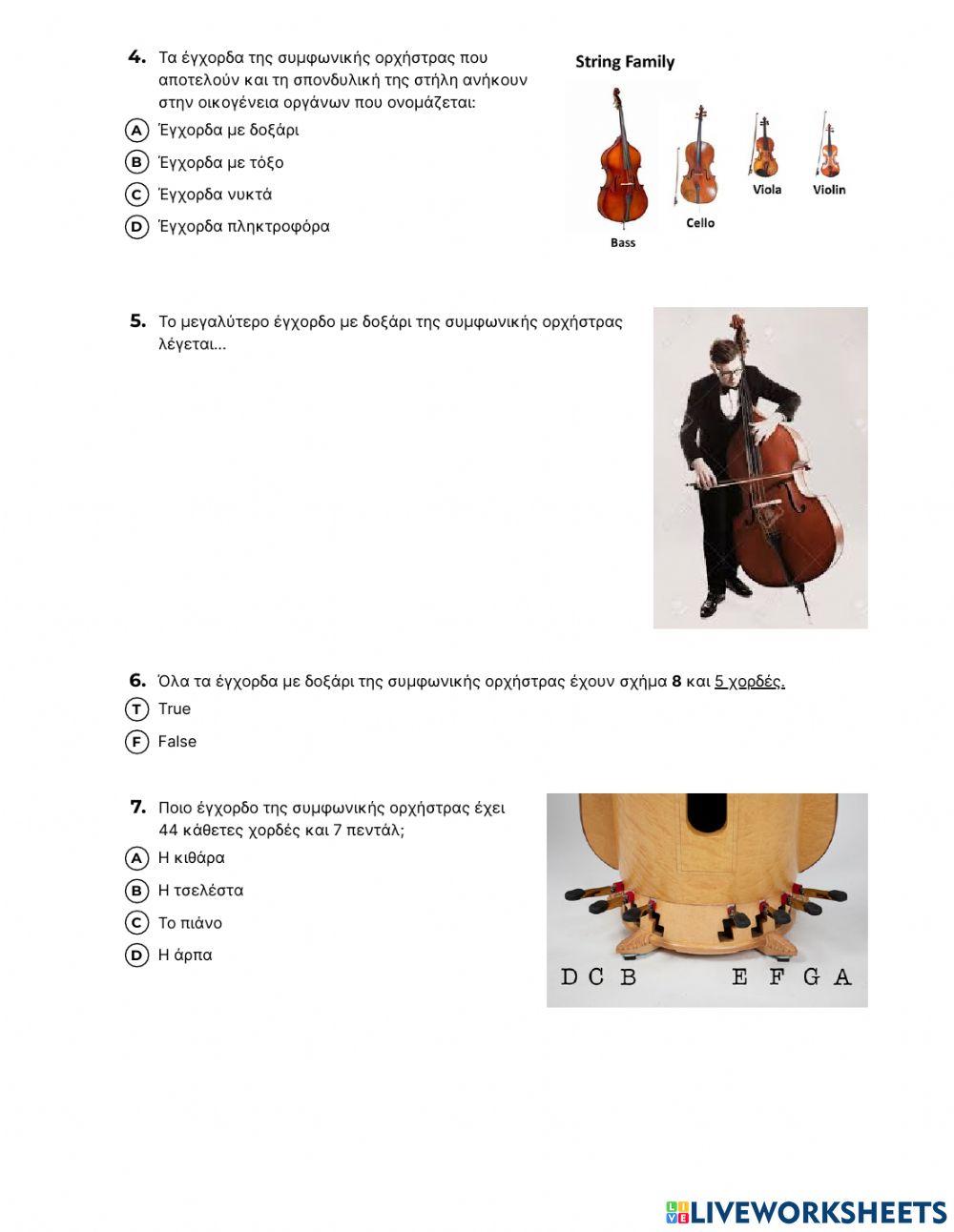 Έγχορδα της Συμφωνικής Ορχήστρας