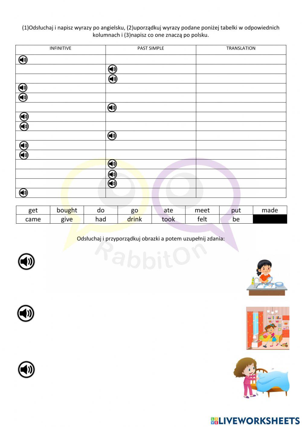 past simple zosia powtórka