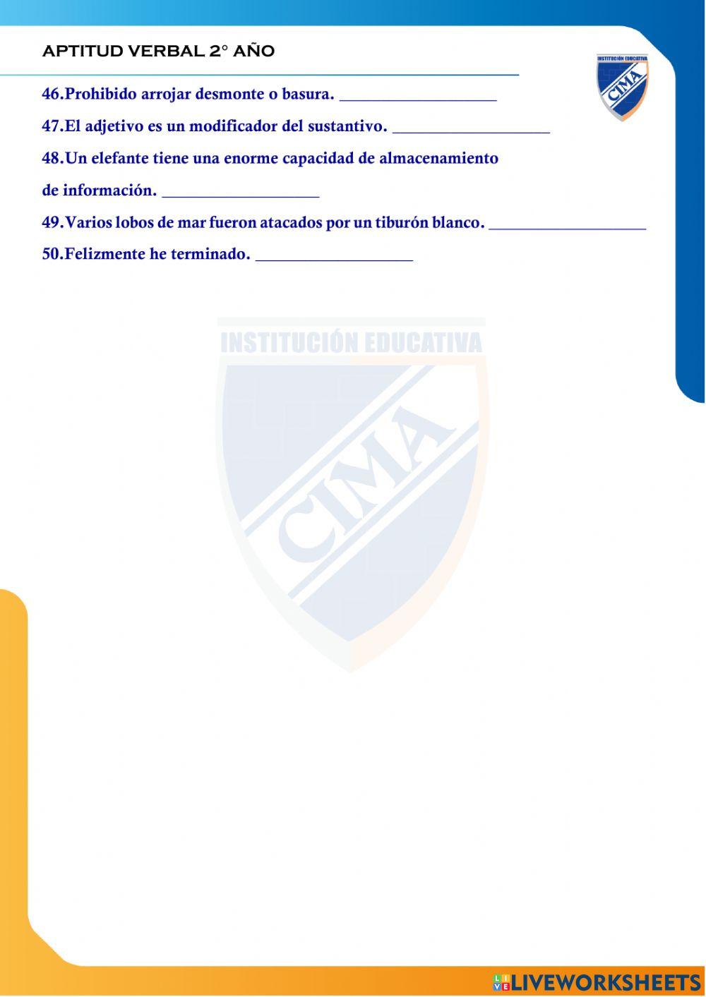 Funciones del lenguaje - ejercicios