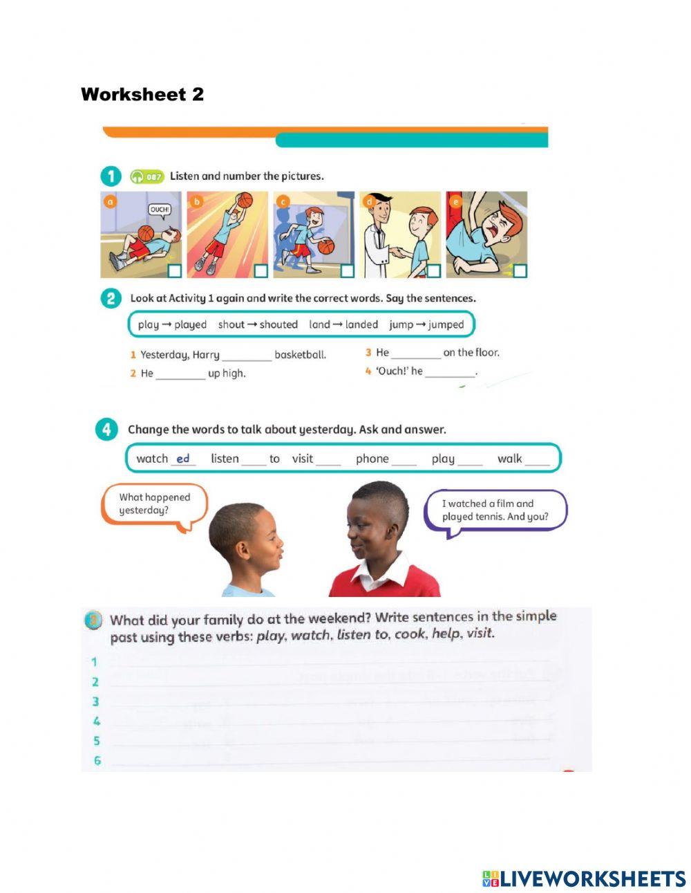 Practice- past simple