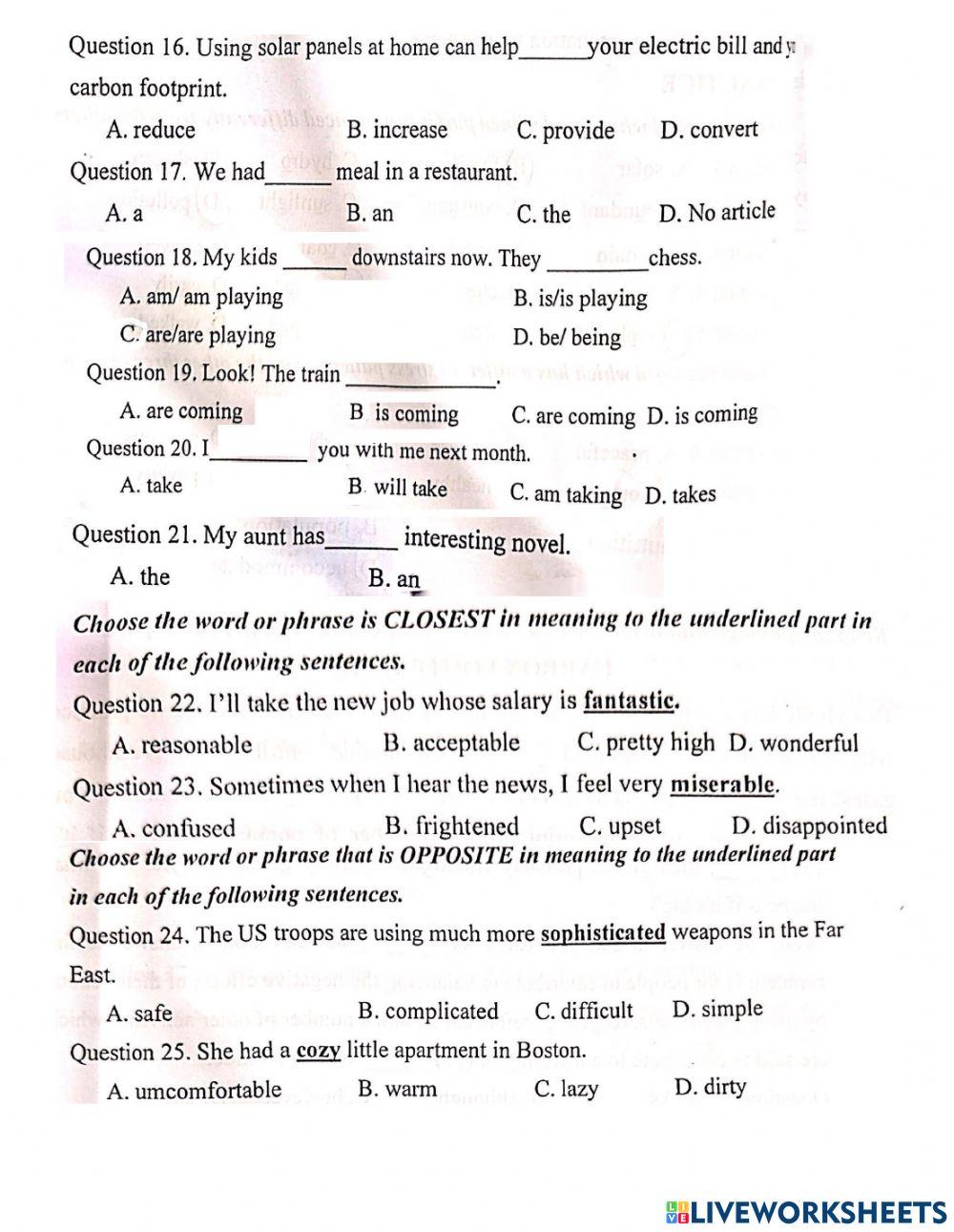 Lop 7- review for the final test 3