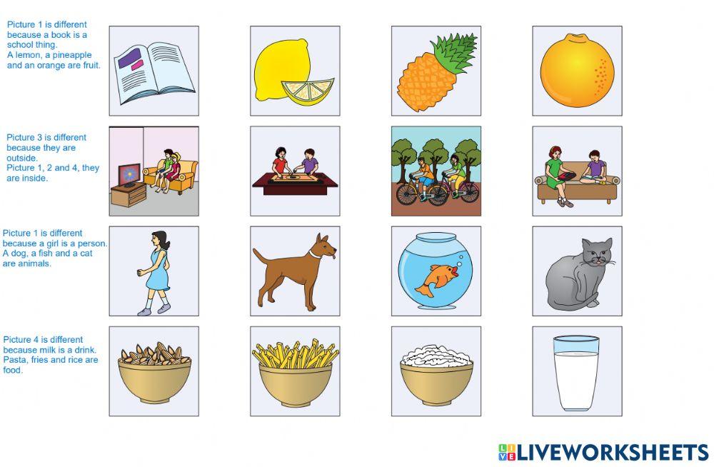 Speaking - odd one out 3