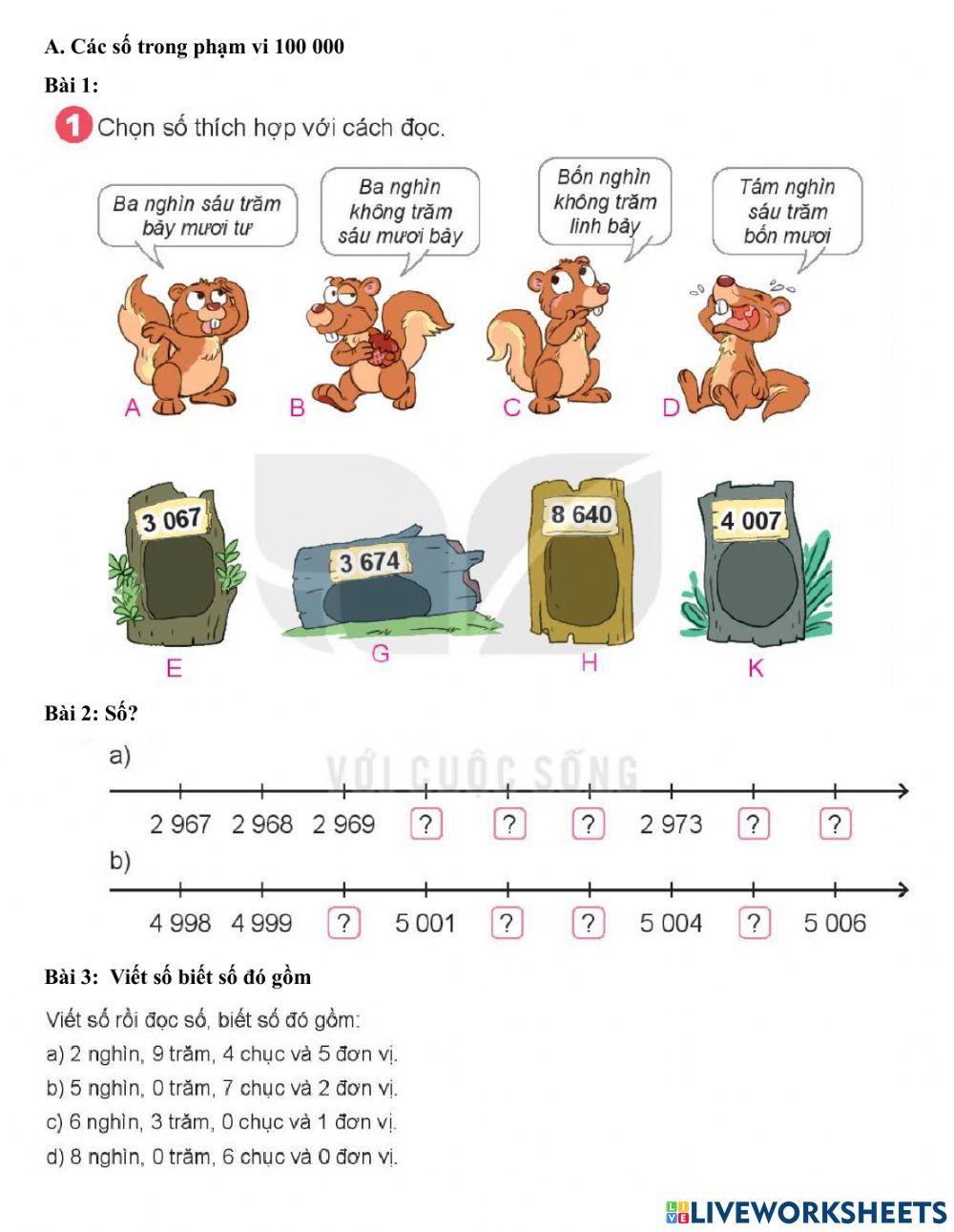 Ôn tập học kì 2 lớp 3