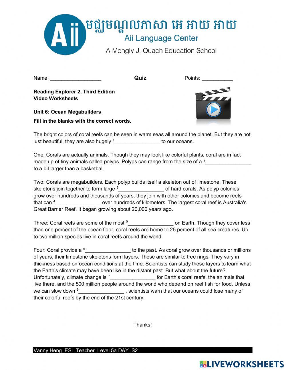 REX2-Unit 6-Video Quiz