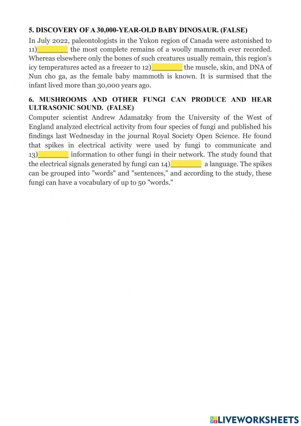 Recent scientific discoveries