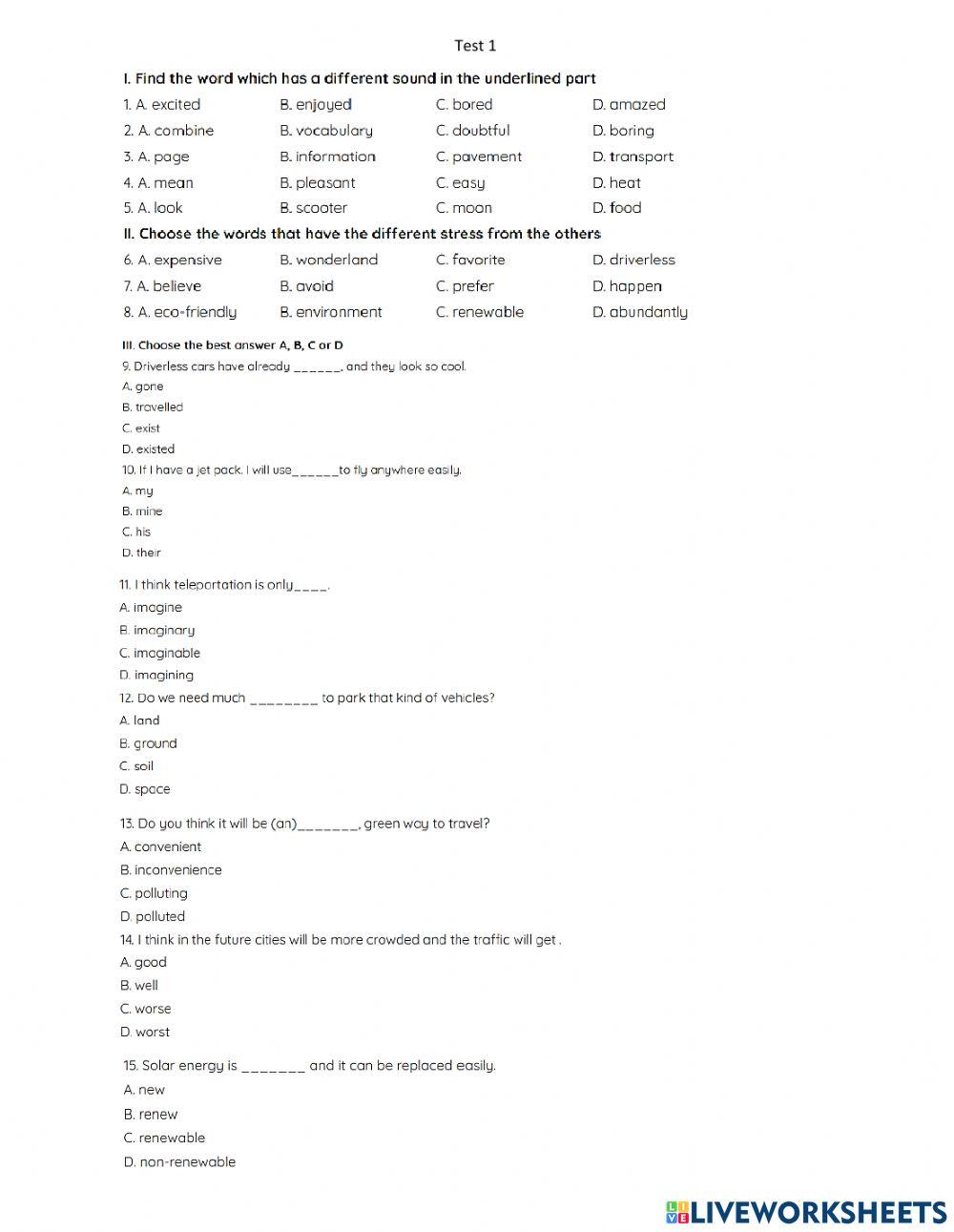 Lop 7- review for the final test 1