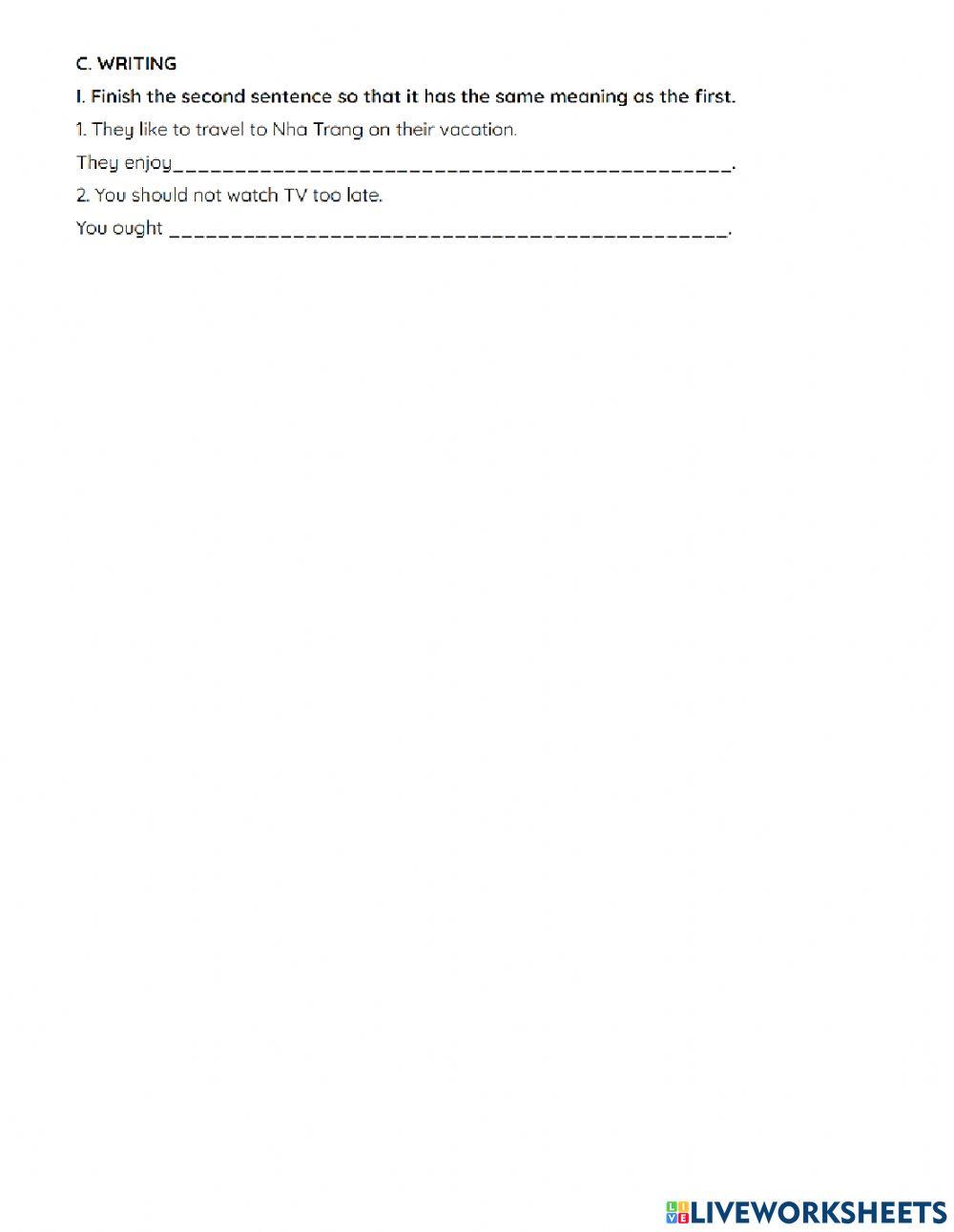 Lop 7- review for the final test 3