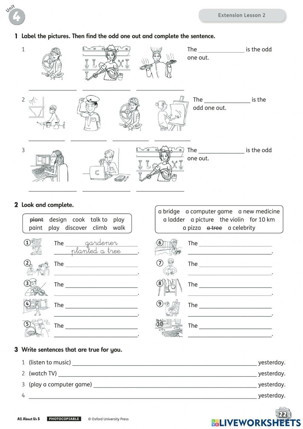 5º UNIT 4 EXTENSION