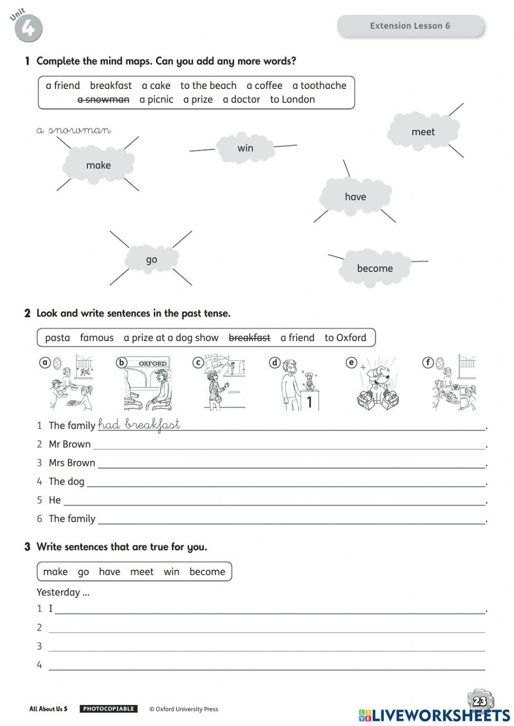 5º UNIT 4 EXTENSION