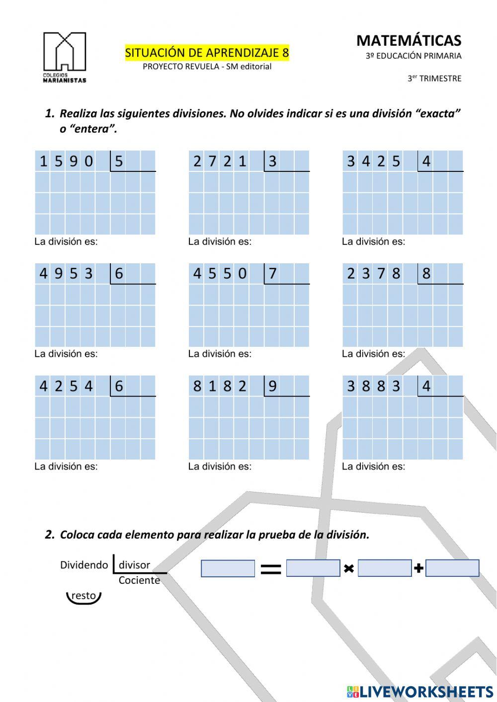 Situación de Aprendizaje 8 - 3ºEP - MATE