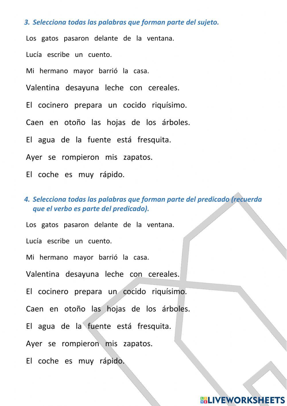 Repaso Situación de Aprendizaje 8 - LENGUA - 3º EP
