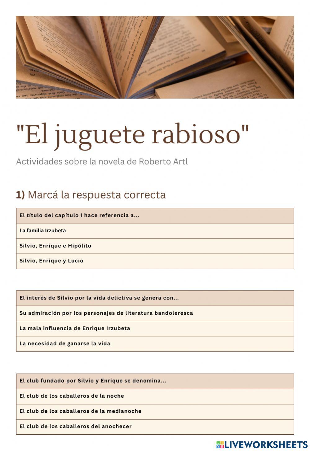 -El juguete rabioso- Capítulo I