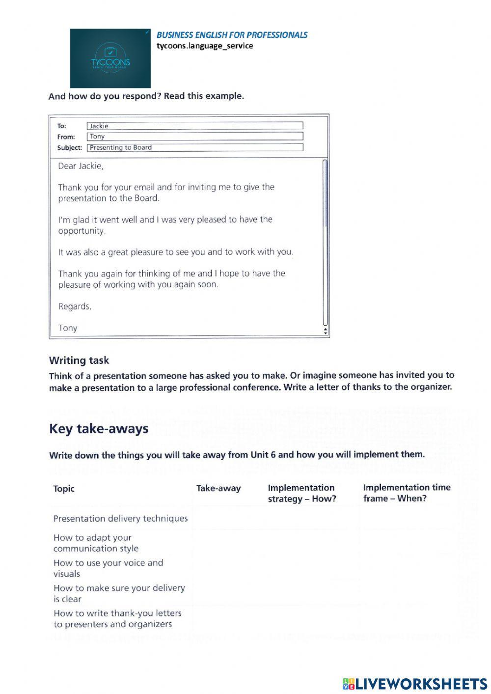 Voice an visuall aids in presentations