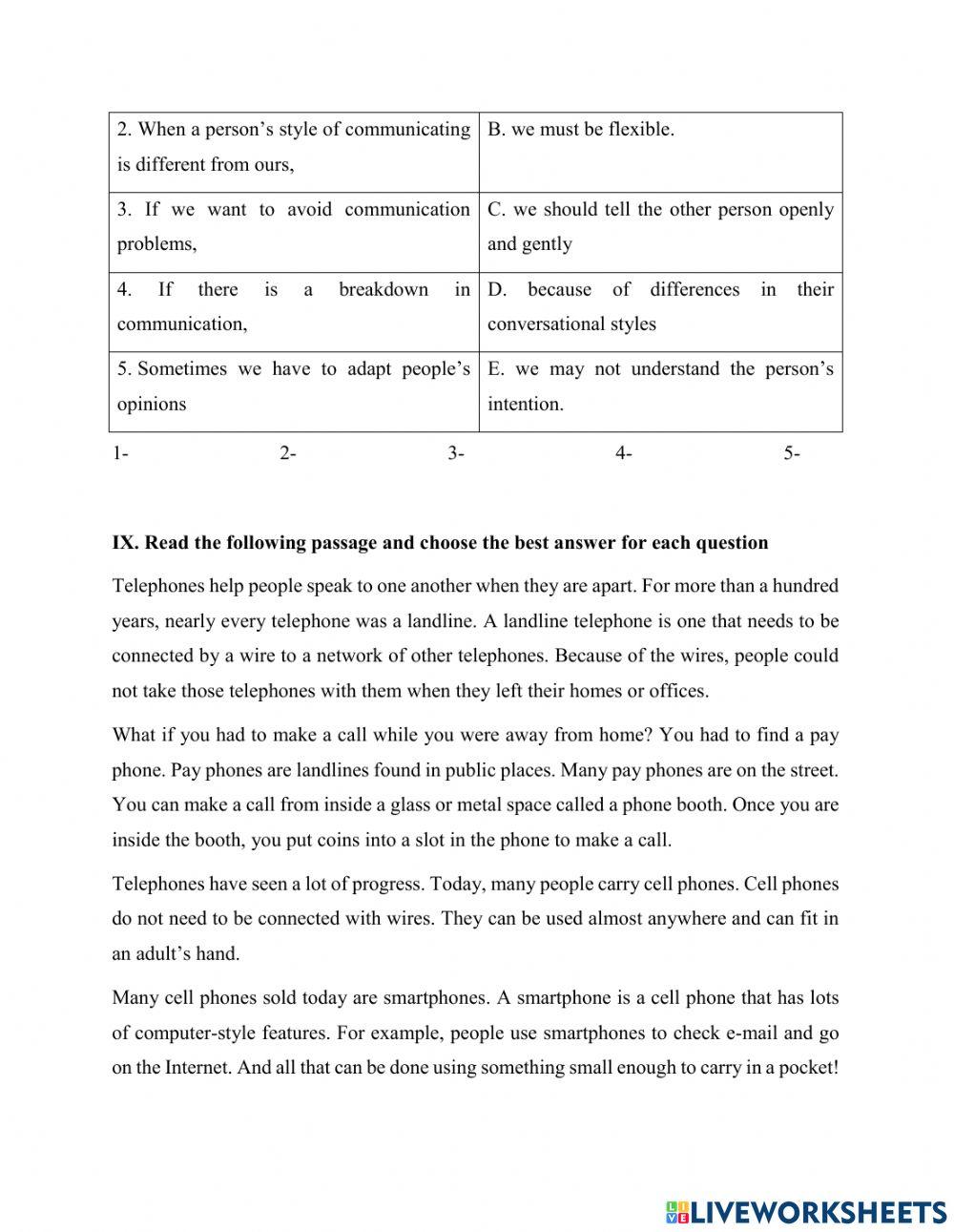 Practice test - Unit 10 - Part 2